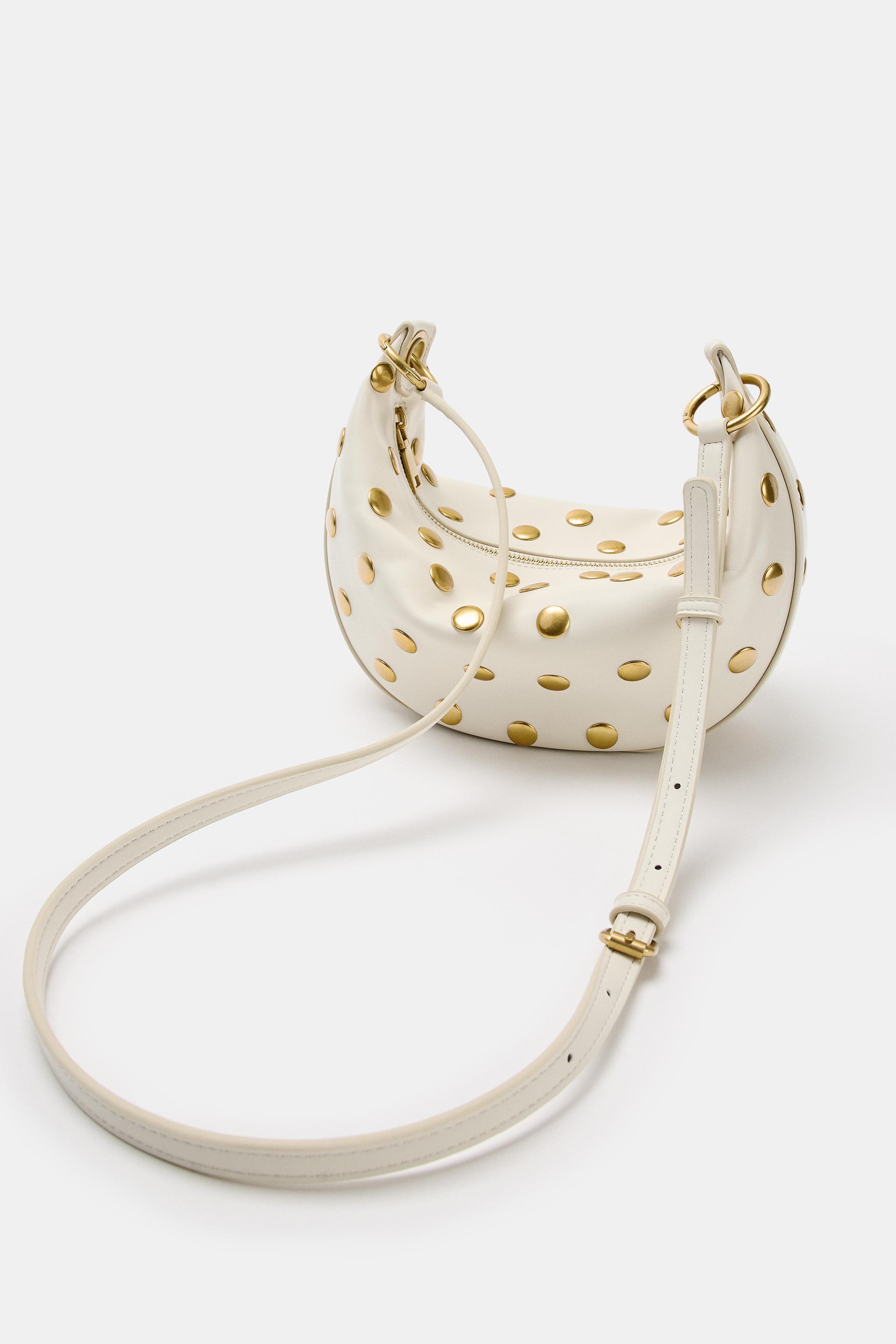 STUDDED SHOULDER BAG